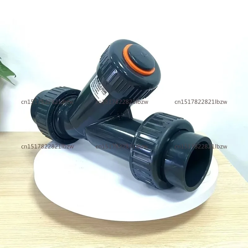 angle seat check valve horizontal installation Y-shaped structure plastic check valve