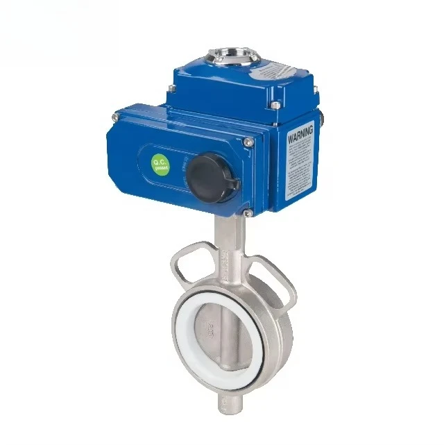 JL900-D1/C7 Electrical Butterfly Valve Wafer Type Soft Seal Zero Leakage Industrial Flow Control