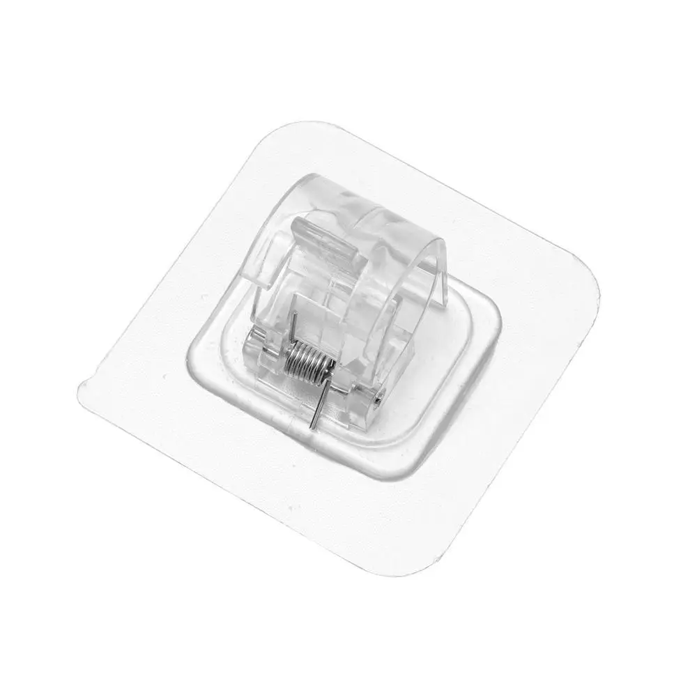 Porte-Rideau Auto-Adhésif Transparent, 6 Pièces, Nouvelle Collection