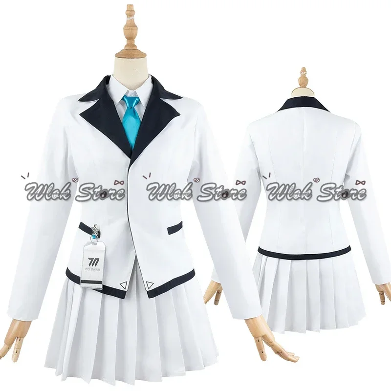 wertyu 123456 qwerrtyu. 123456 الأزرق الأرشيف Ushio Noa تأثيري حلي شعر مستعار هالة الزي المدرسي خندق معطف تنورة Suitasdfghj 0 #4