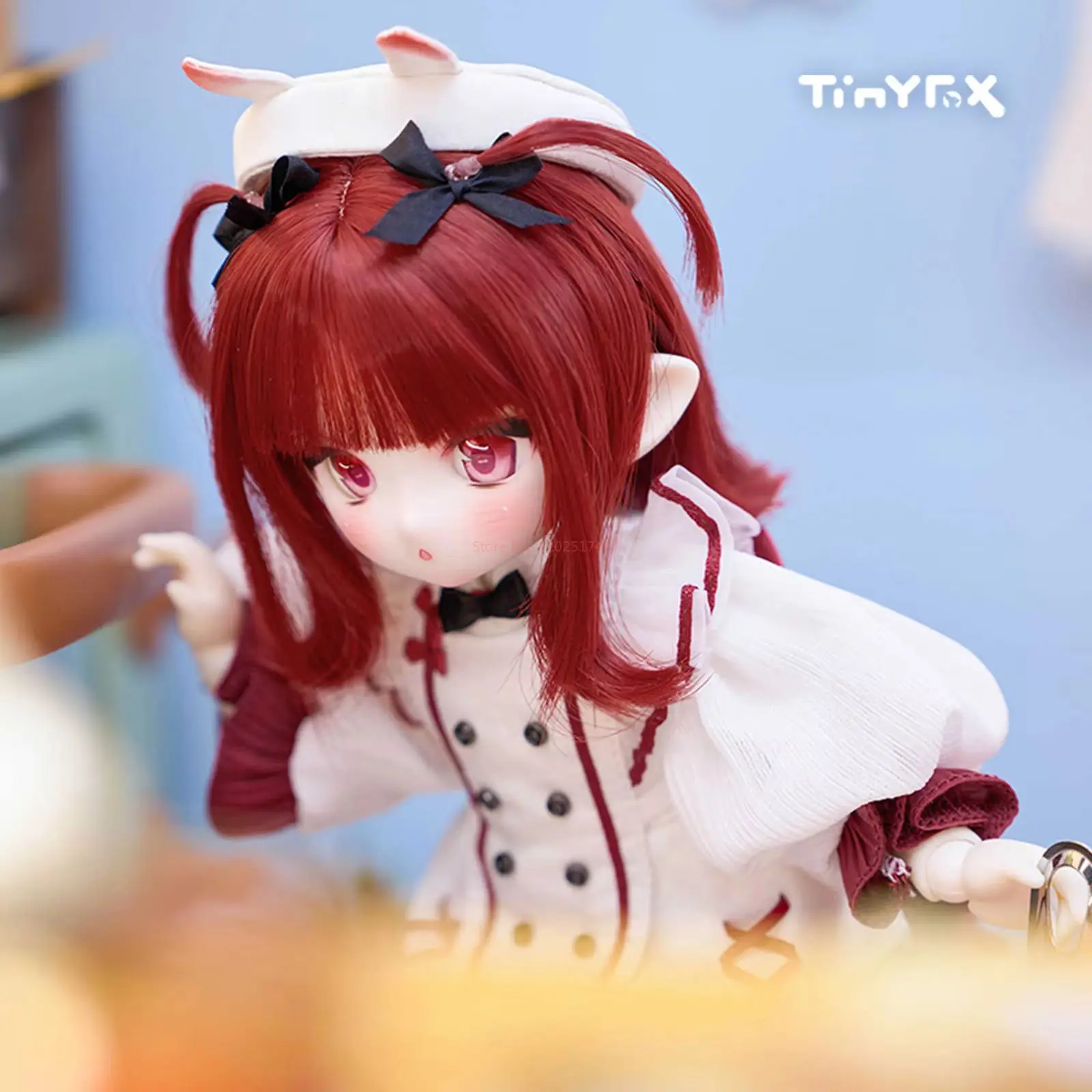 Original 1/6 Octopus Chef Anime Figure Piercy Mjd Mobile Joint Doll Bjd 6 Points 2d Kawaii Dress Up Children Christmas Gifts