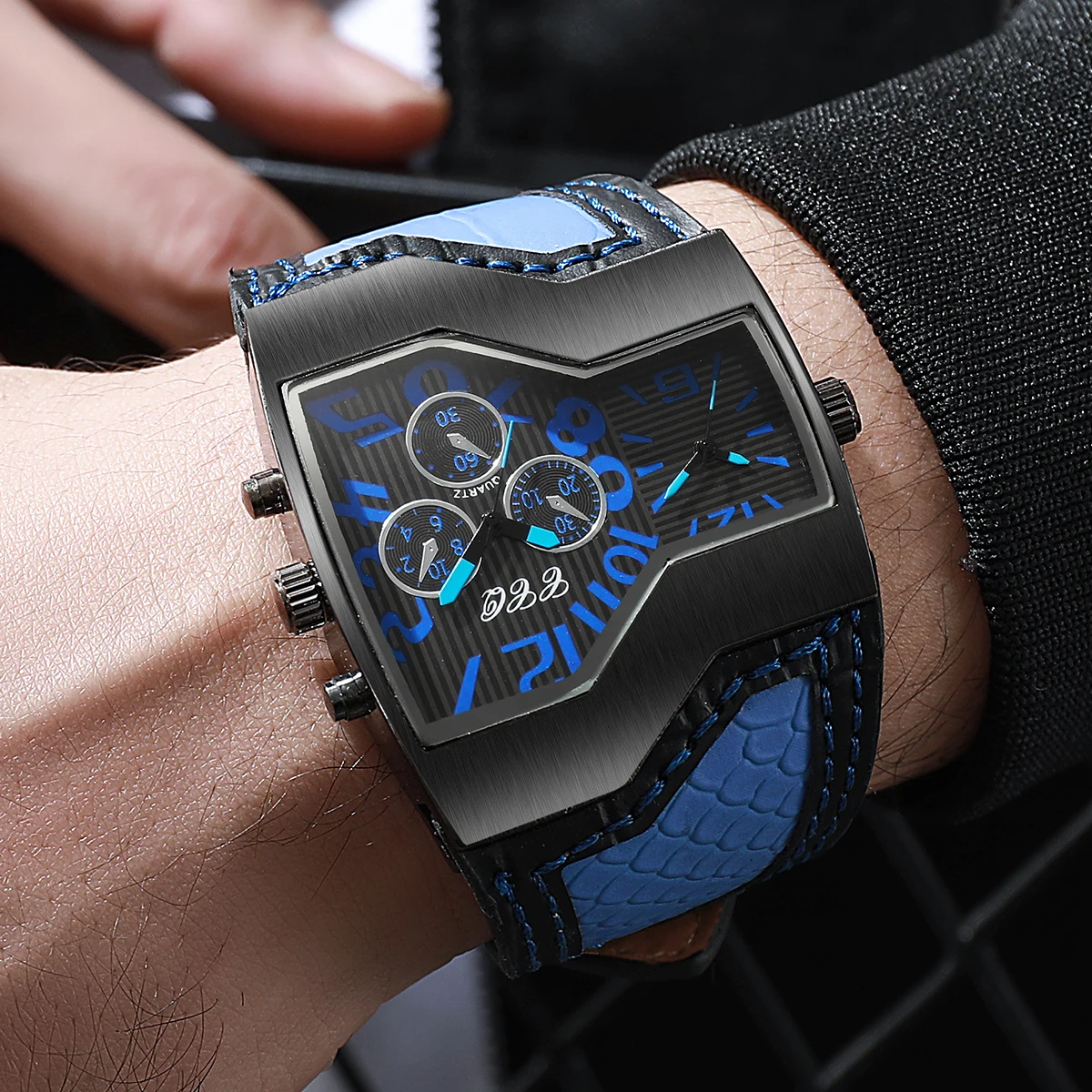 1 шт., загадочные часы-сюрприз – обзор и цена Leather Watch Band Men