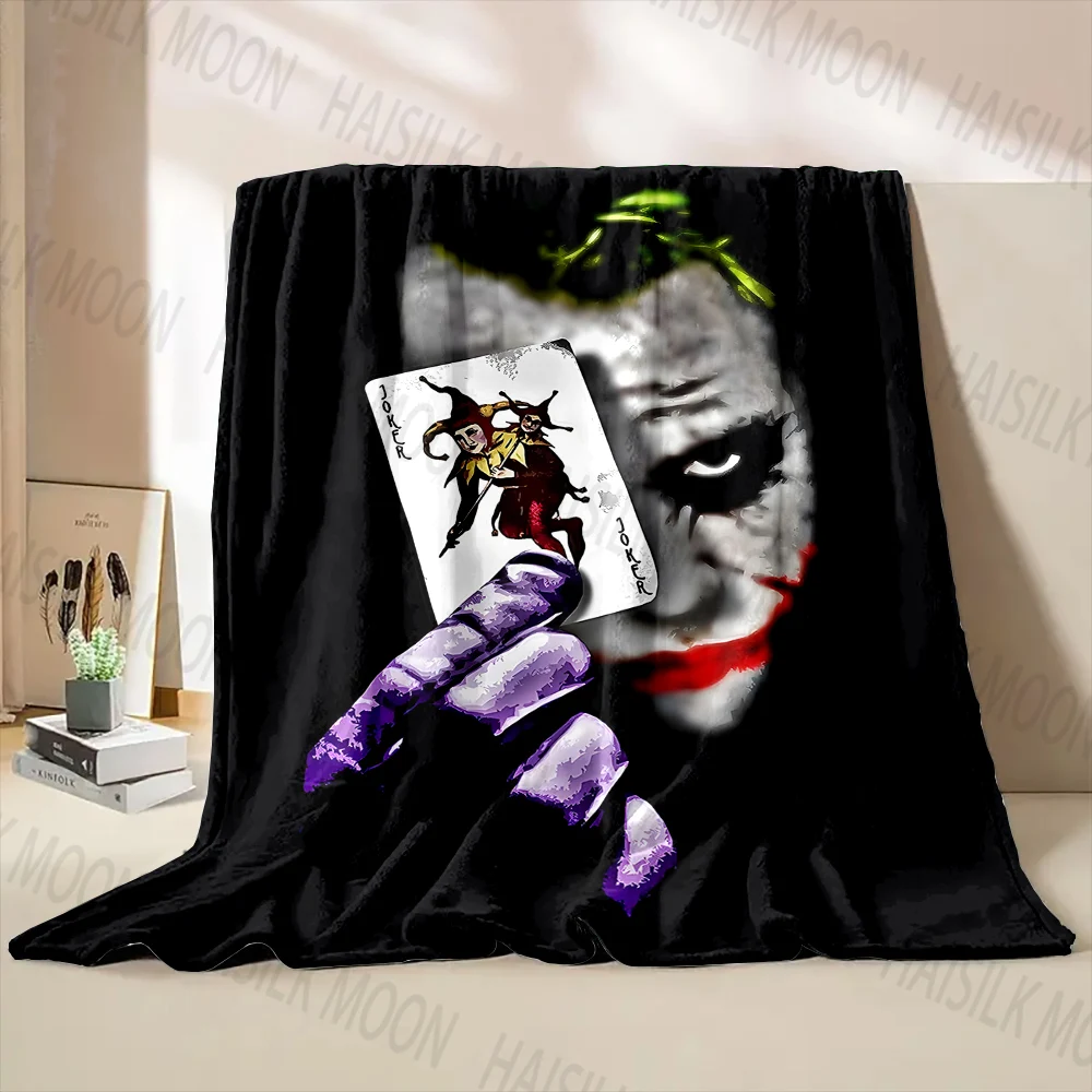 6 Sizes Clown Joker Printed Blanket Warm and Soft for Home Travel Blanket Sofa Bedding Camping Picnic Car Office Cover Blanket