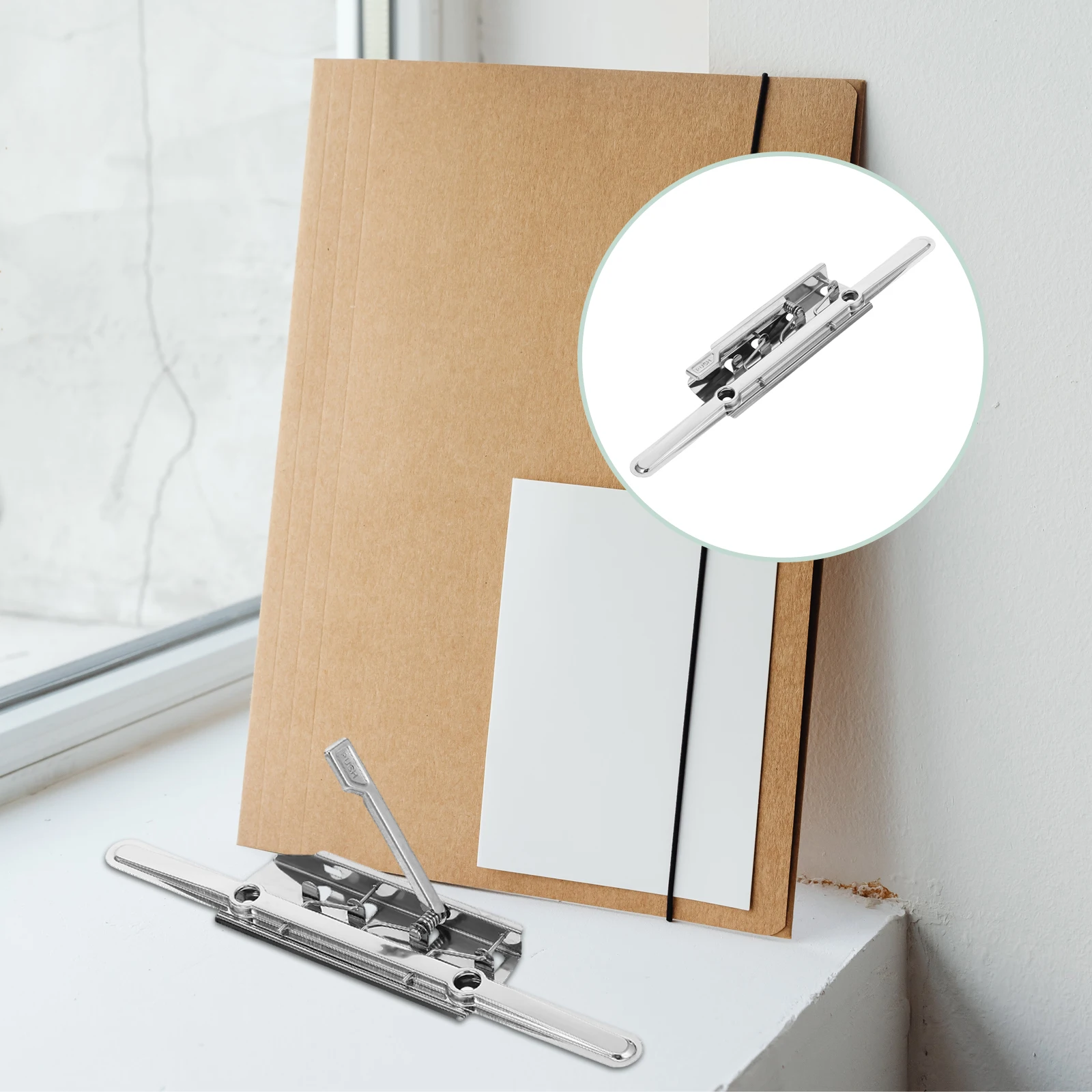 

10pcs Folder Clipboard Metal Document Holder File Folders Hardware Binder Paper Clips Cut Paste Drafting Supplies Office