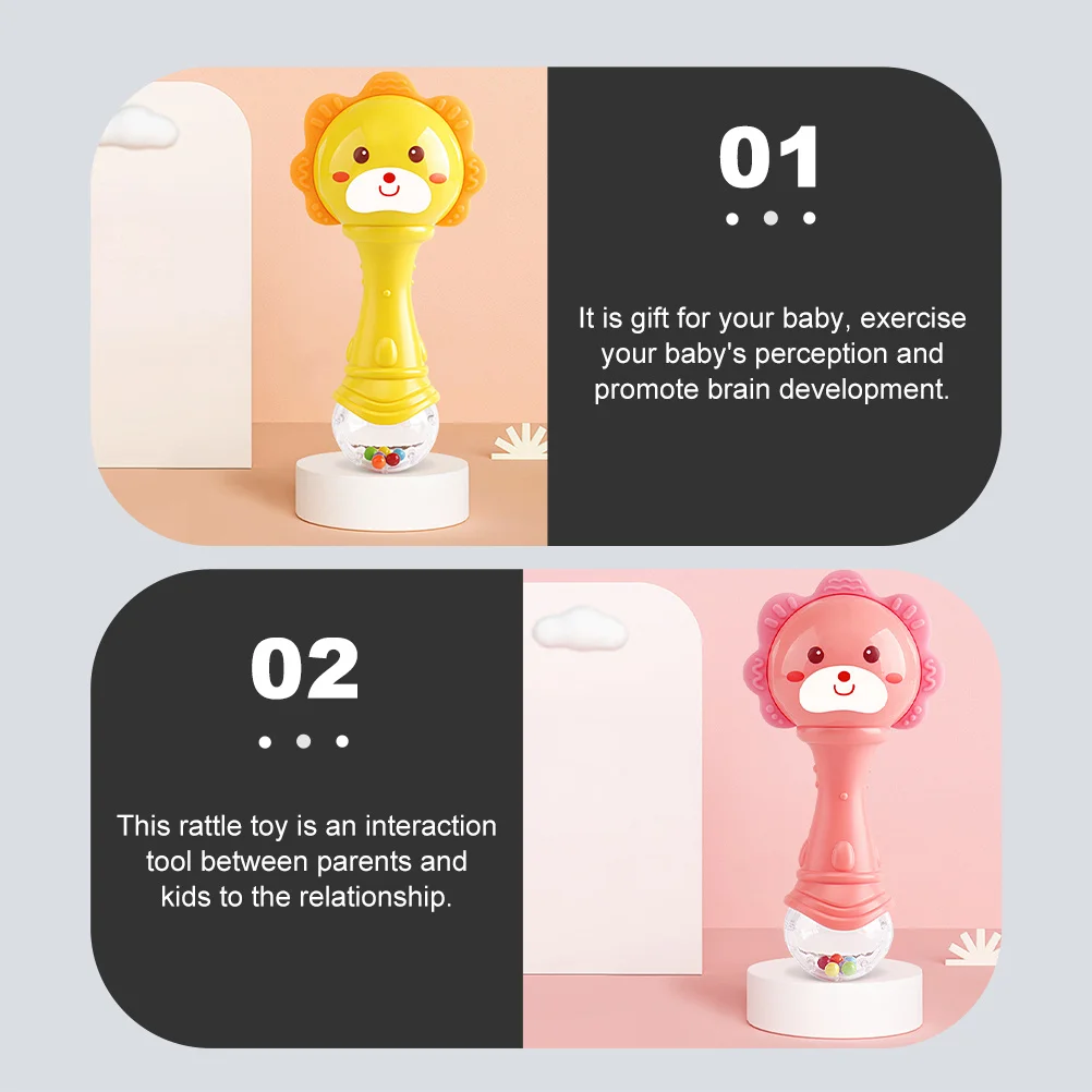 ของเล่นเขย่ามือสำหรับเด็กทารก  กระดิ่งพลาสติกสำหรับฝึกทักษะ  เครื่องดนตรีเพื่อการศึกษาสำหรับเด็กเล็ก  ของเล่นเสริมพัฒนาการ