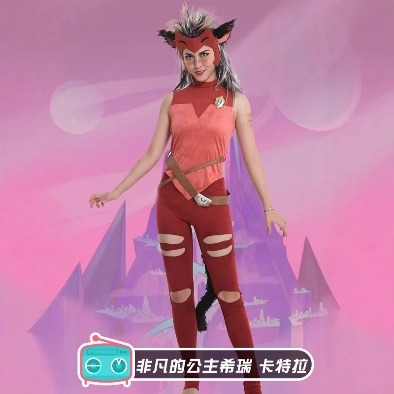 She-Ra-Принцесса Силы Катра Косплей Аниме Костюм Женский Рождественский Хэллоуин Карнавальный Костюм