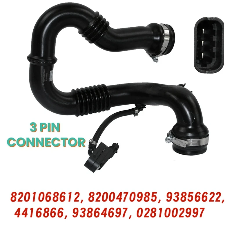 8201068612   خرطوم أنبوب المبرد الداخلي Turbo Boost لـ Vauxhall Vivaro Nissan Primastar 2.0 Cdti 1657800 Q0A OP 980046 2400635