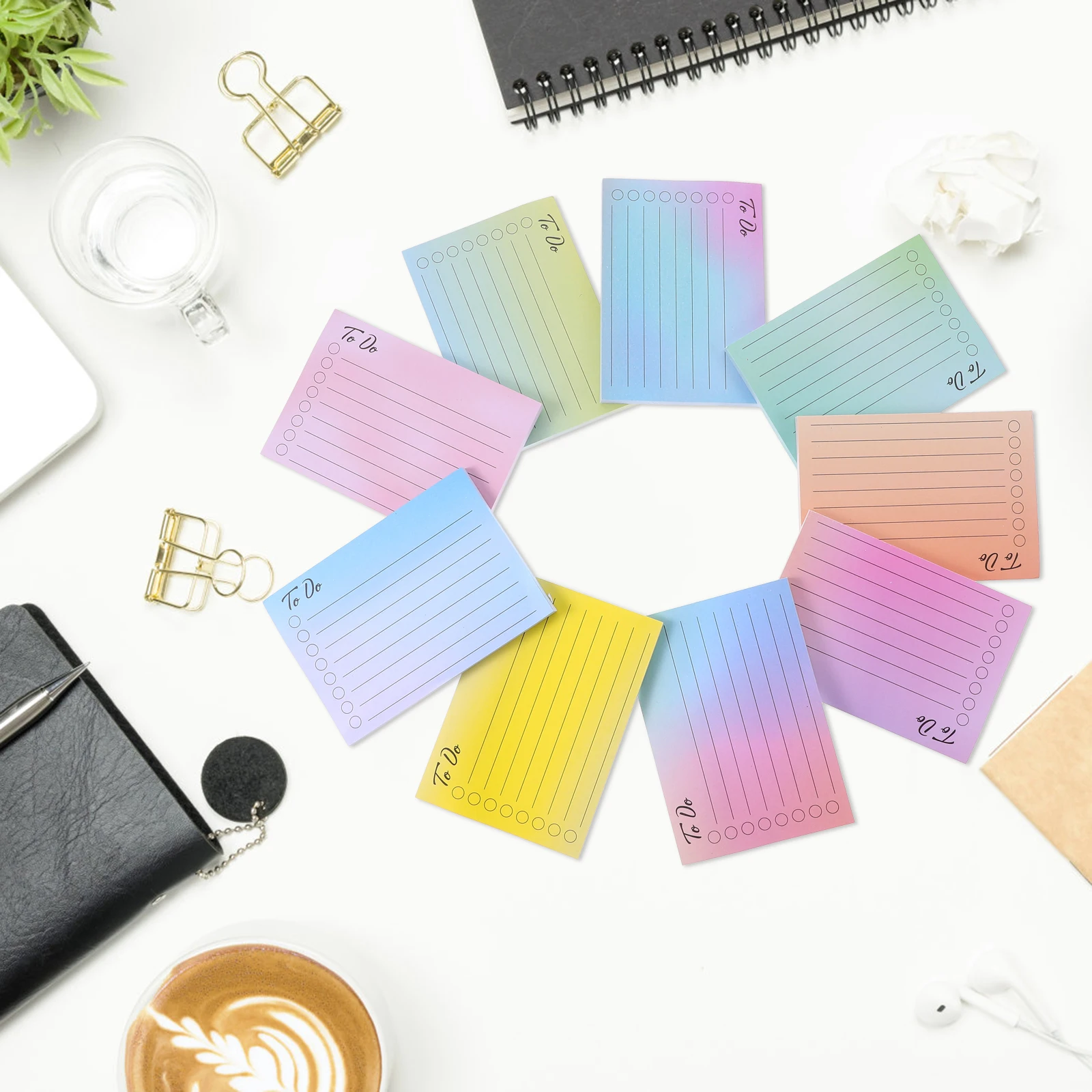 

50 Pages Colored 6 Books Note Stickers Self Adhesive Memo Pads Index Cards Office Supplies Student Accessories