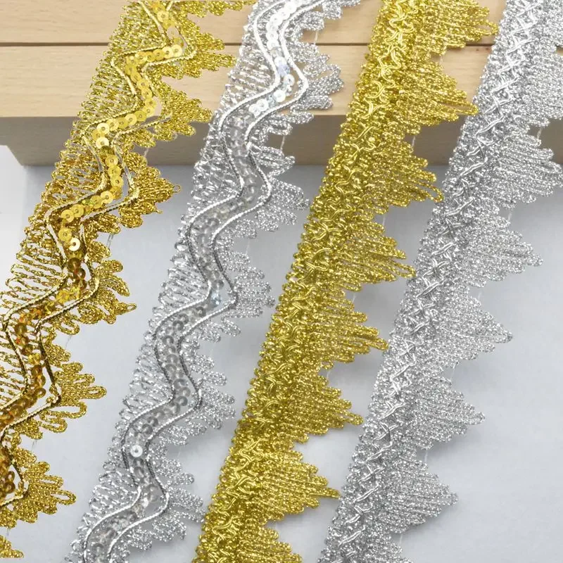 

5 метров/16,4 футов в упаковке, новая модель кружевной тесьмы для одежды, аксессуары для рукоделия, кружевная тесьма для штор, 4 см, кружевная тесьма «Корона»