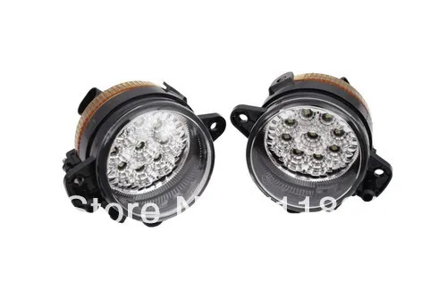 LED Powered Front Fog Lights Bright White For Volkswagen For VW Polo 9N3