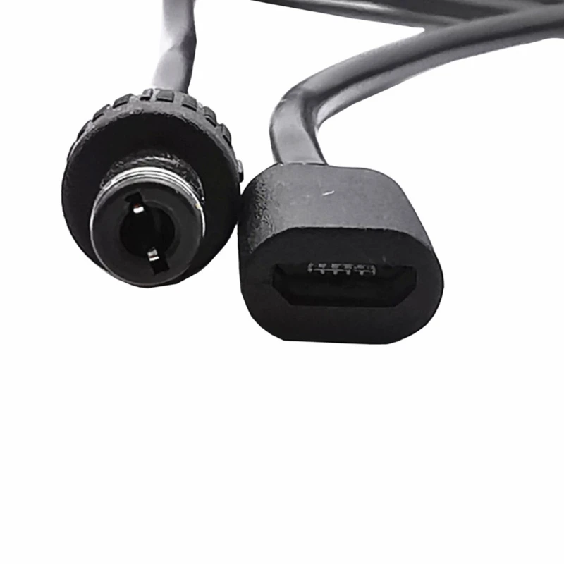 0.2m 3a micro usb 2.0 fêmea para 5.5x2.5mm macho tomada alimentação para 5.5x2.5mm conector alimentação adaptador