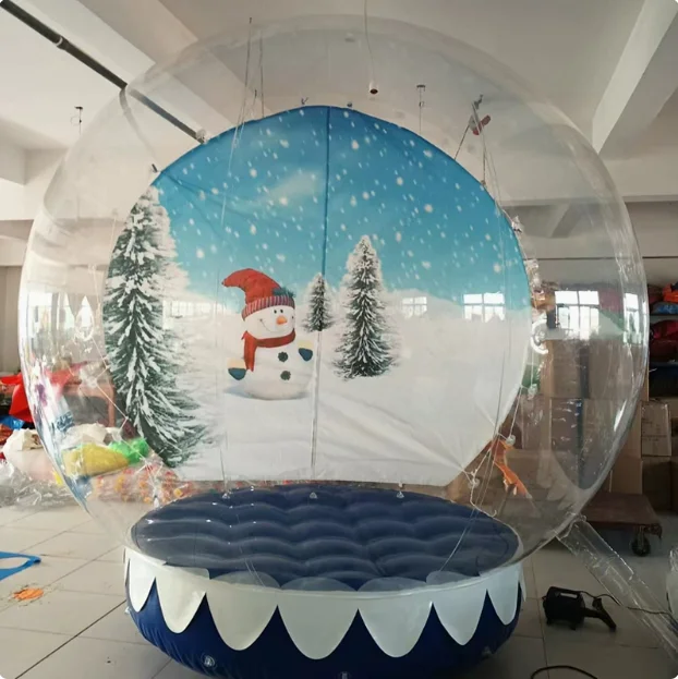 Xmas Inflatable Snow Globe House for Christmas Decoration