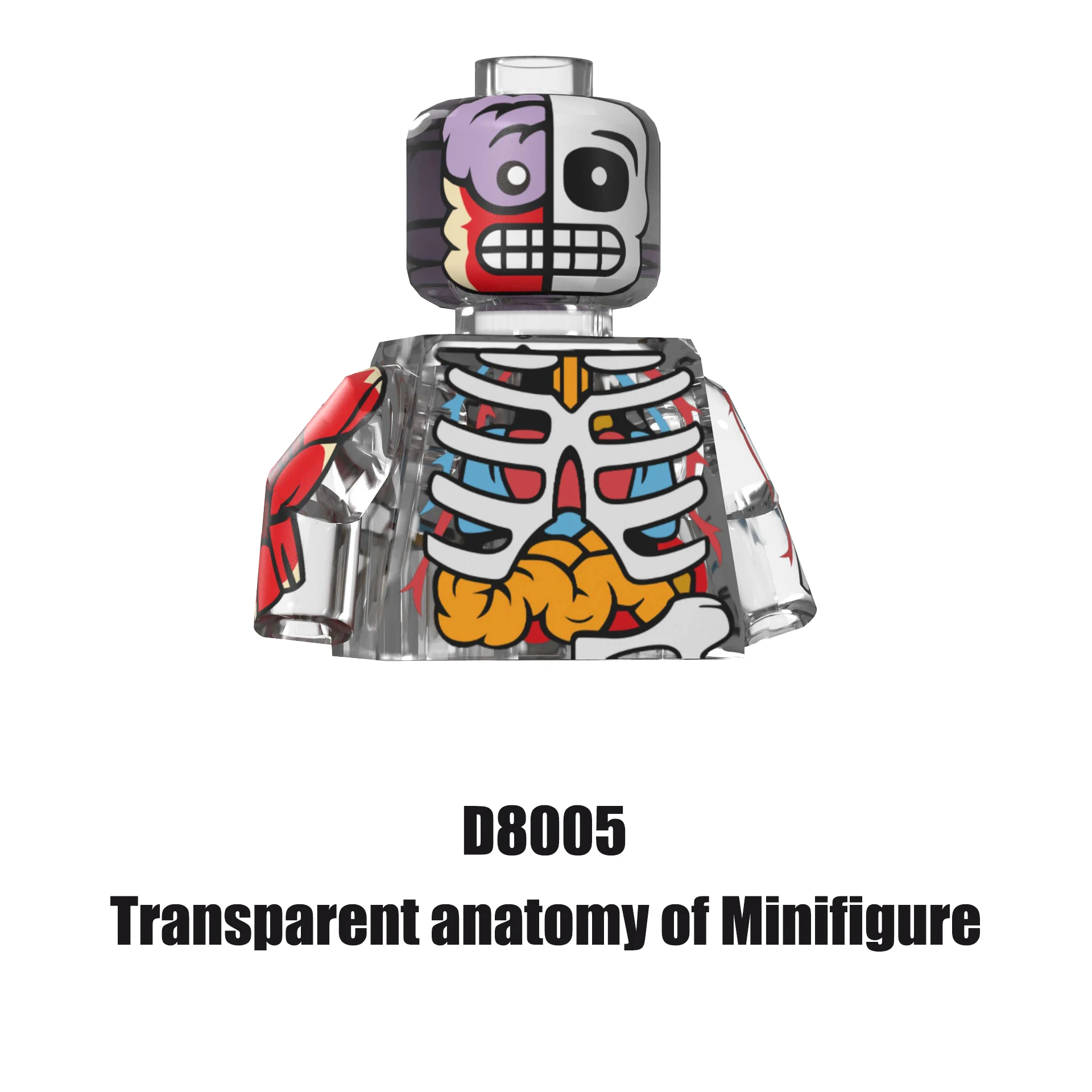 Nouveau Halloween horreur deux têtes Zombie Transparent pâques figurines modèles enfants jouets blocs de construction cadeau garçons filles Juguetes