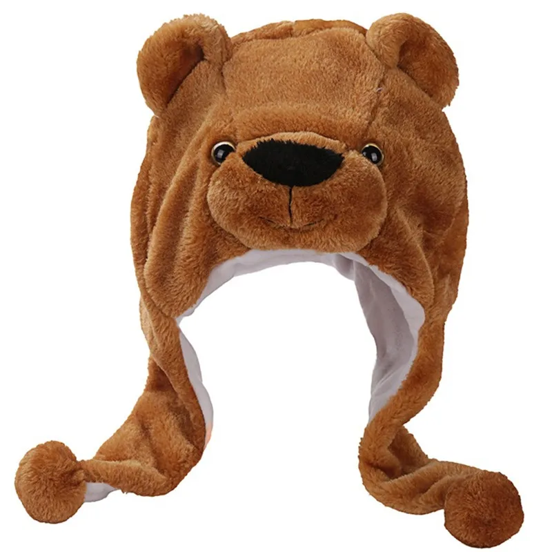 Stuffed Beanie animal para adultos e crianças, chapéu escorregadio, máscara