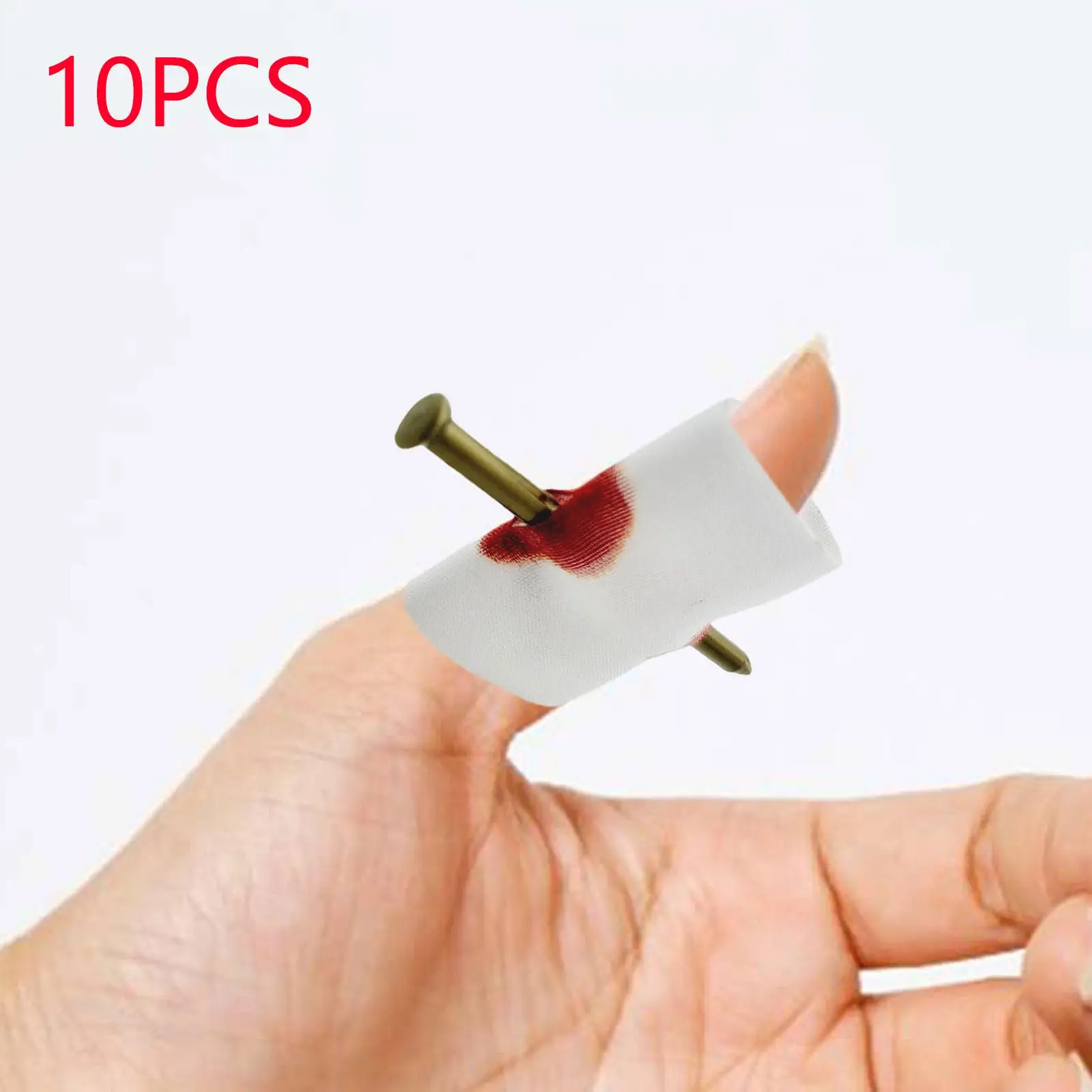 10x Nail through Finger Halloween Trick Funny Novelty Horrific Toys for Kids