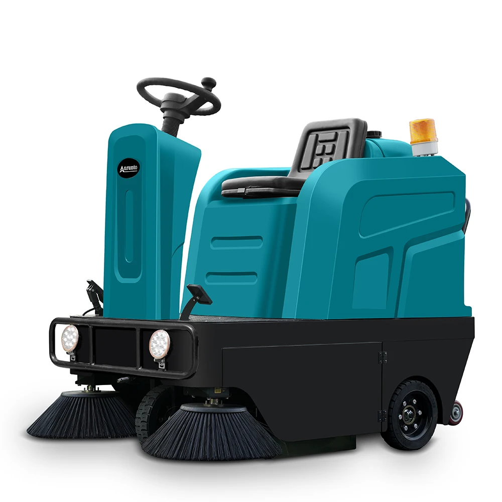 Anrunto Electric Battery Ride On Road Floor Sweeper Machine