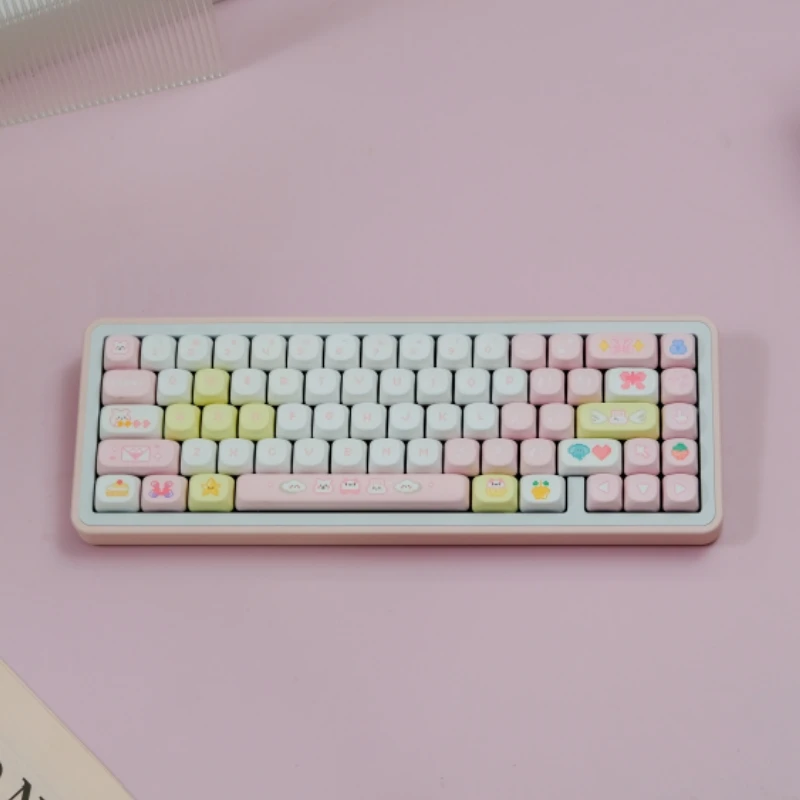 

126 клавиш Pixel Baby MOA Profile GMK PBT колпачки для механической клавиатуры, сублимационная краска, игровые колпачки на заказ