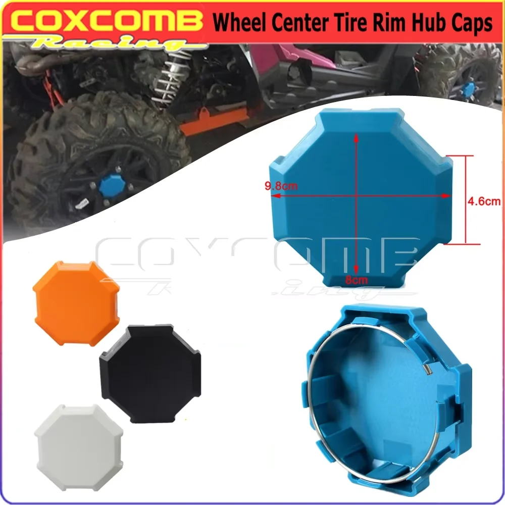 Cubierta de la tapa del cubo del llanta de la rueda de 6 colores para Polaris Sportsman RZR 900 1000 4 XP Turbo 2015-17 2016 tapa del enchufe central del Protector de la rueda
