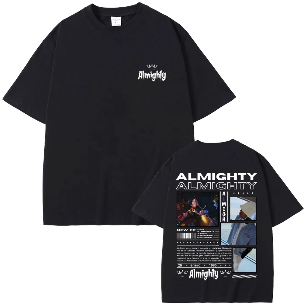 

Rapper Almighty Graphic T-shirts Men Women Fashion Hip Hop Short Sleeve Tshirt Men's Casual Cotton Oversized T Shirts Streetwear