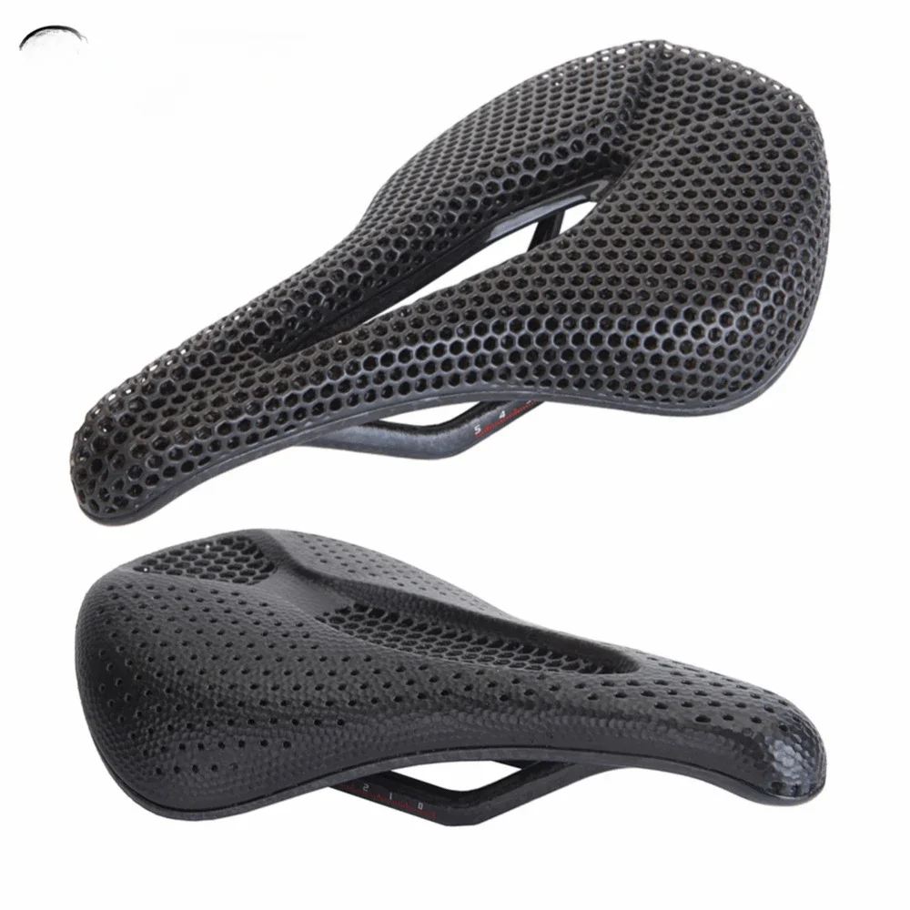 Bicycle 3D Technology Prints Carbon Fiber Road Mountain Bike Honeycomb Seat Saddle Pad