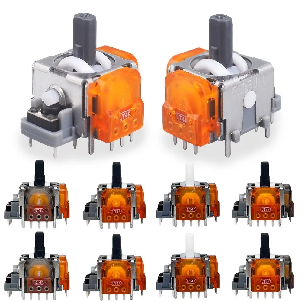 

Anti-Drift TMR Electromagnetic Joystick Carbon Film 3D Analog Rocker Replacement Durable Low Power Consumption