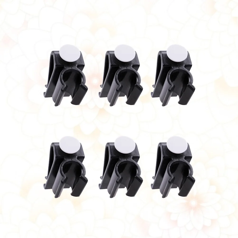 

6Pcs Putter Clip Ball Marker Club Holder Secure Bag Clamp for Golf Accessories Organizer Tool (Black) Putter Clamp