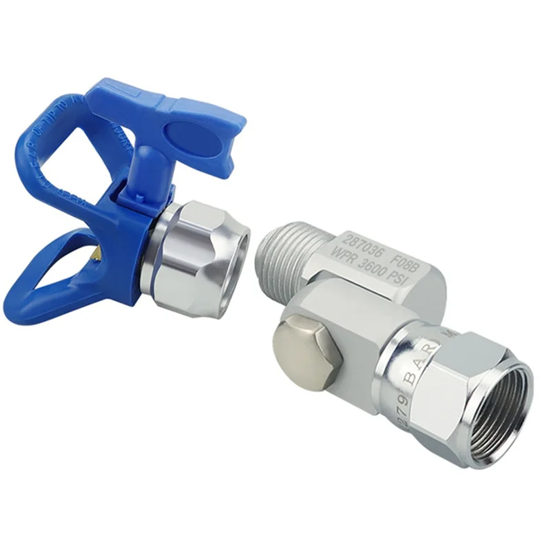 AA81-Aluminium Paint Sprayer Swivel Joint Replacement Spray Shut Off Valve For 45Mm Thread Airless Sprayer Accessories