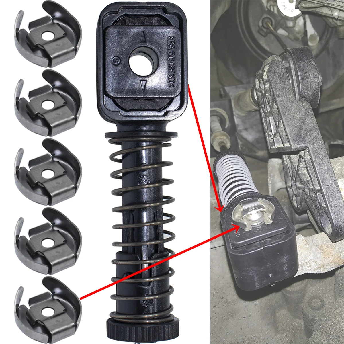 

Shifting Problem Fix For VW Passat B6 Shift Cable Linkage End Bowden Cable Catch Gear Shaft Selector Lever Rod Lock Washer Clips