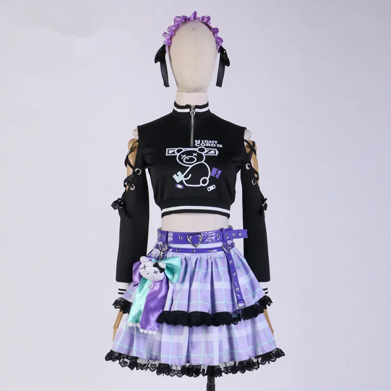 Pre-Sales Shinonome Ena Cosplay Kostuums Anime Kleding Met Rugzak Pruik Meisje Rok Project Sekai Kleurrijke Stage Feat 25ji