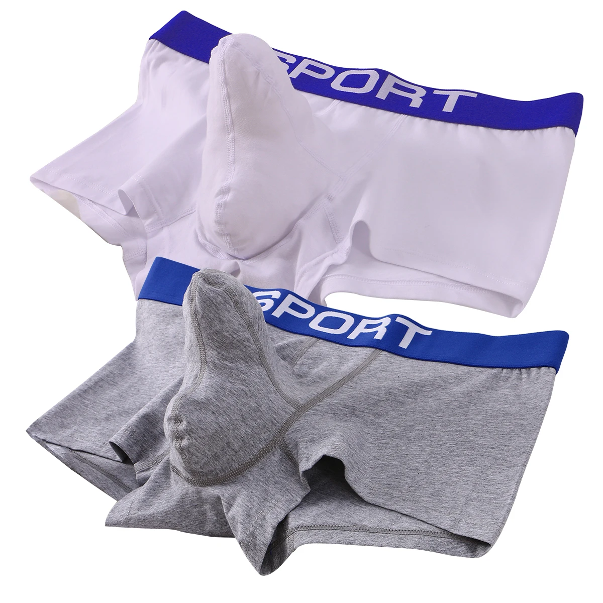 2 PCS Organic Cotton Men Boxers Shorts Man Underwear Boxer Men\'s Panties Male Elephant nose Trunks Underpants U Pouch Convex