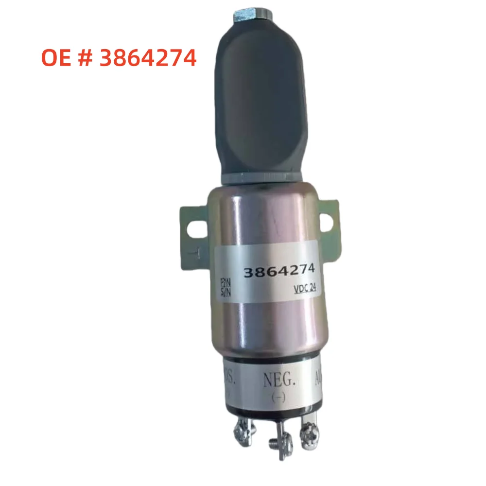 high quality new 3864274 Diesel Engine Fuel Flame Out Shut off Stop Solenoid Value FOR Cummins