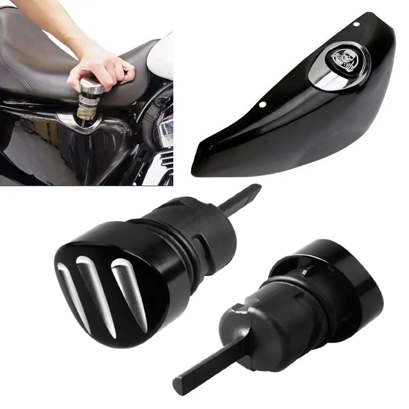 

CNC Cut Motorcycle Oil Dip Stick Filler Plug For Harley Sportster XL 883 1200 Iron 48 Forty Eight 2003-2016 Parts