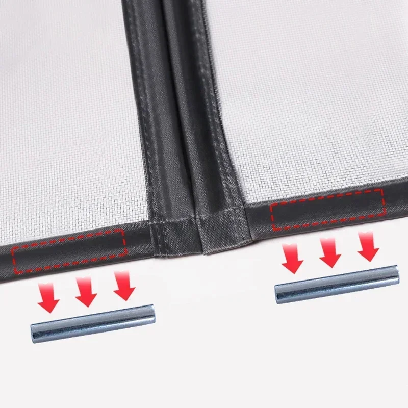 Magnetic Door Screen Custom Size Mosquito Net Curtain Fly Automatic Closing Mesh Kitchen indoor living room