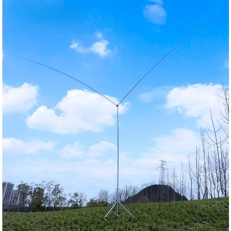 GH-V5 7MHz-430MHz HF UHF VHF Amateur Antenna 500W Short Wave Portable Dipole Antenna Customizable Engraved call signs