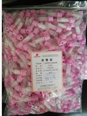 Disposable Peripheral Tube, Pointed Bottom, Flat Bottom 0.5ml (500pcs/pack)