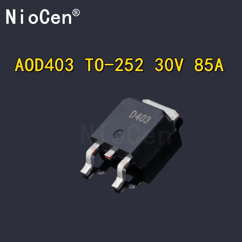 （10pcs）SMT AOD403 D403 TO-252 30V 85A P-channel MOSFET brand new