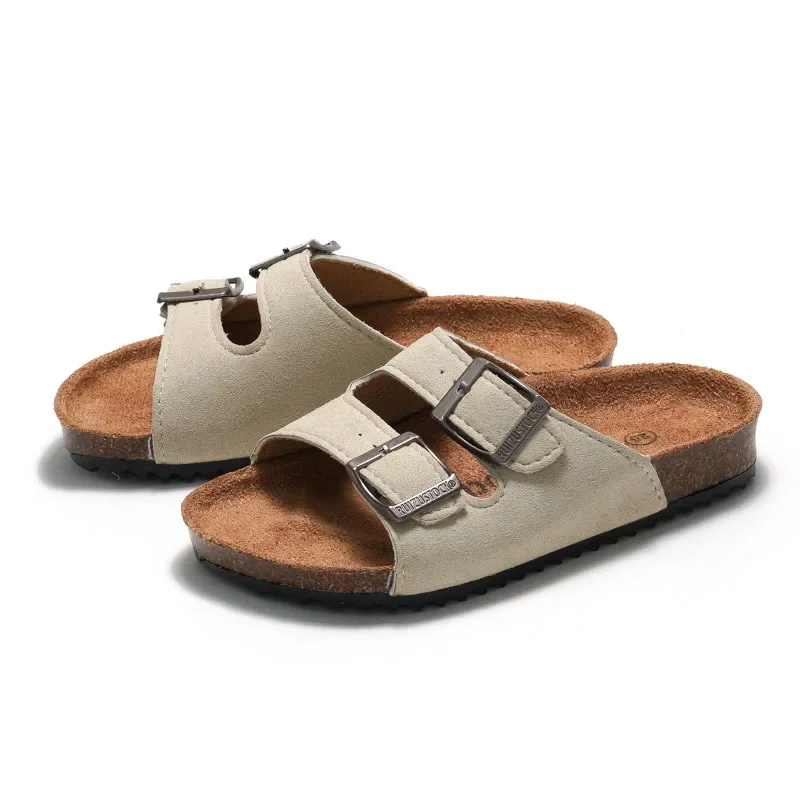 

New Children Shoes Summer Girls Boys Slippers Cork Non-slip Comfortable Casual Shoes Kids Beach Play Students Dormitory Slippers