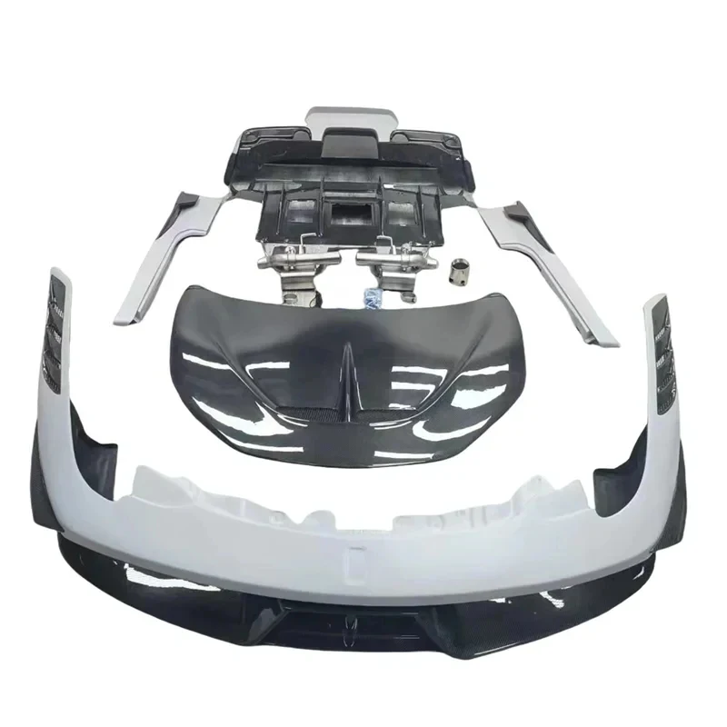 Factory Hot Sale Suitle 4 Italian Spider, SP Style Semi Carbon Fiber Body Kit Including Front , Rear Bumper, Side Skir