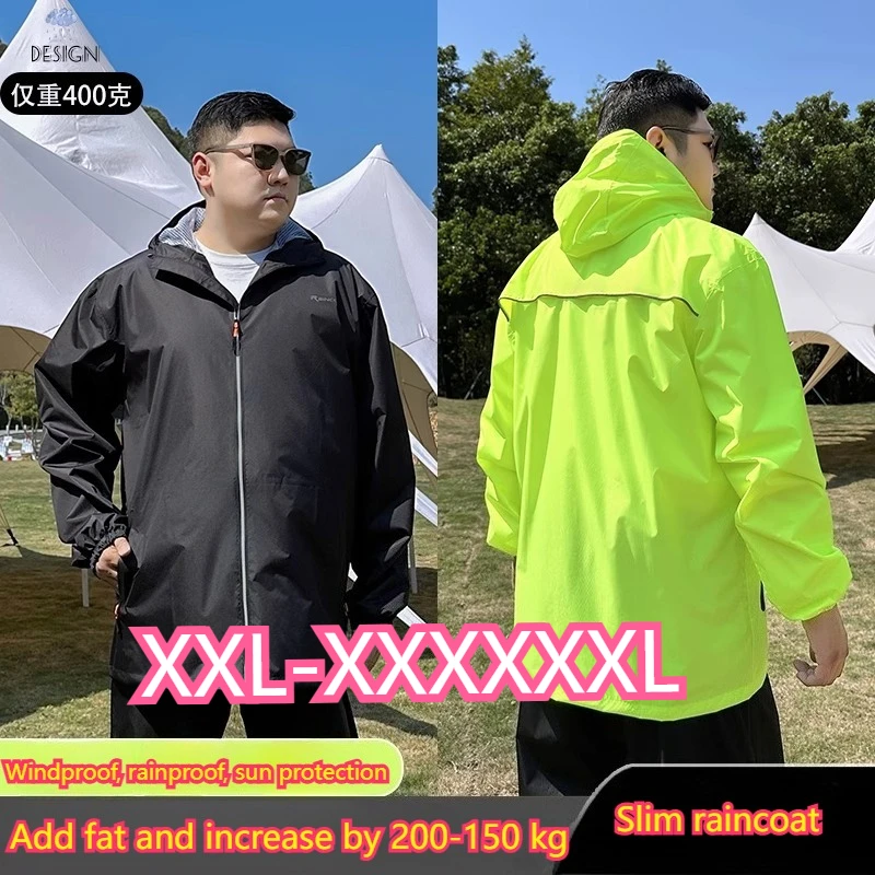 

Большой размер 6XL мотоциклетный плащ, летний легкий дышащий уличный дождевик, защита от дождя, для взрослых, отдельный для верховой езды