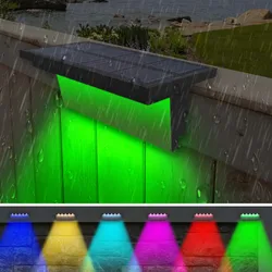 Led Solar Traplichtpad Buiten Waterdichte Wandlamp Tuinterras Vangrail Traplicht Landschap Balkon Hek Zonne-Verlichting