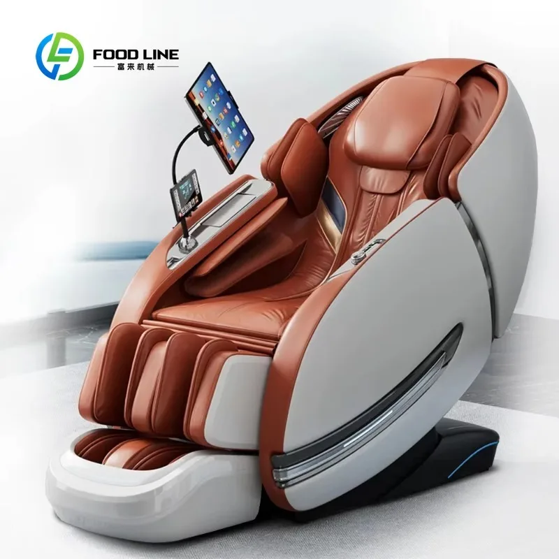 Massage Chair Full Body Recliner Zero Gravity Shiatsu Air Compression Heating for Stress Relief Home Spa Use
