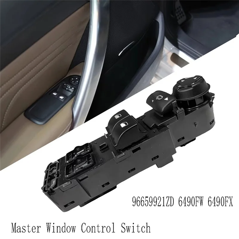 

Portable 96659921ZD Master Window Control Switch For RCZ Window Lifter Switch 6490FW 6490FX