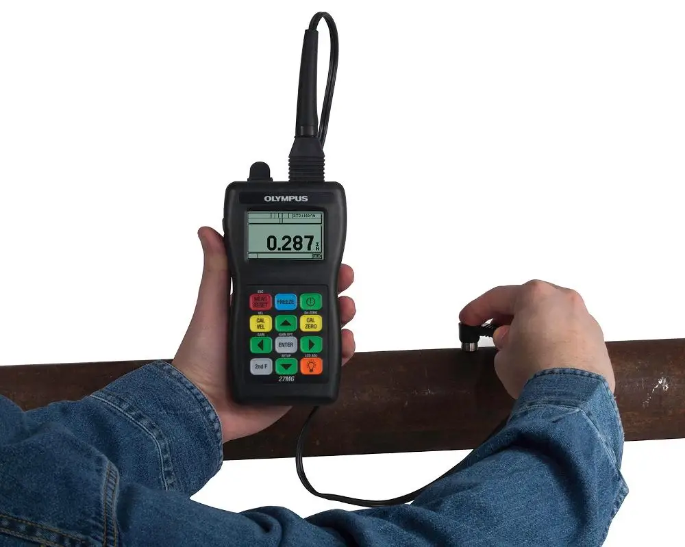 hot sell Digital Ultrasonic Thickness Gauge Olympus 27mg designed for inspection and maintenance engineers