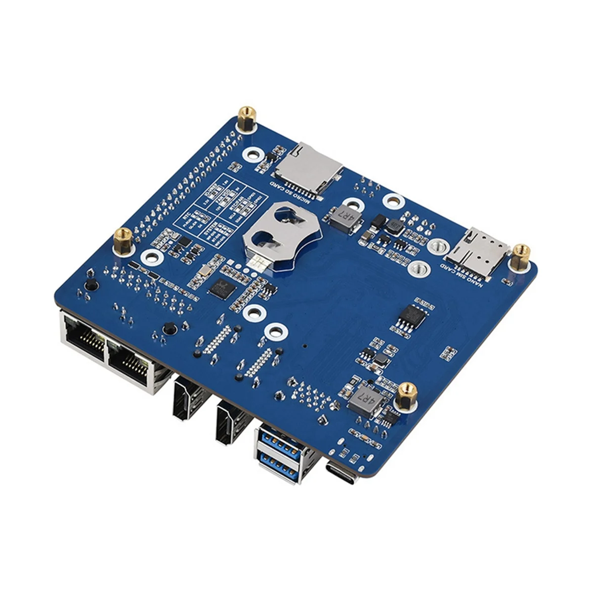 

Raspberry Pi Expanding Board cm4 Dual Gigabit Ethernet Port 5G/4G Expansion Board USB3.0 Iot Expansion