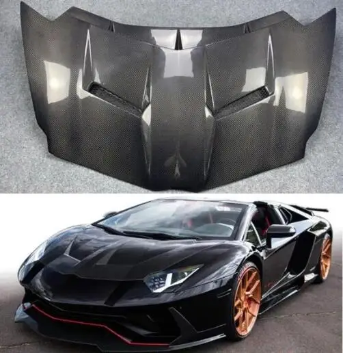 

Real Carbon Fiber Car Front Engine Hood Vent Cover For Lamborghini Aventador LP700 LP720 740S LP750 2011-2019