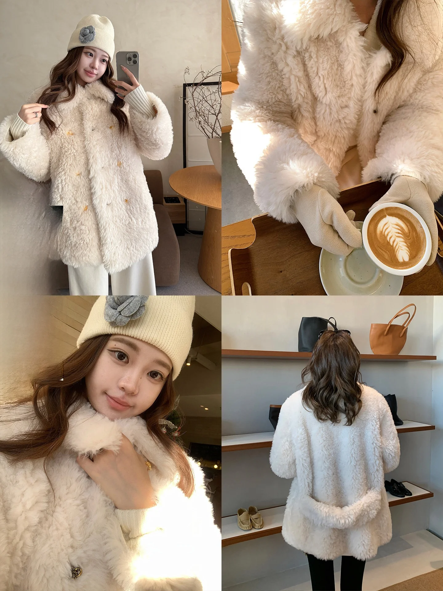 

Женская куртка Xzichic из искусственного меха ягненка, экологичная, из искусственной кожи и меха, средней длины, прямого кроя