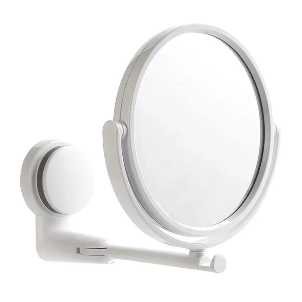 Single/Double-side Rotating Makeup Mirror Adjustable Suction Cup Shave Mirrors Wall Mounted for Bathroom