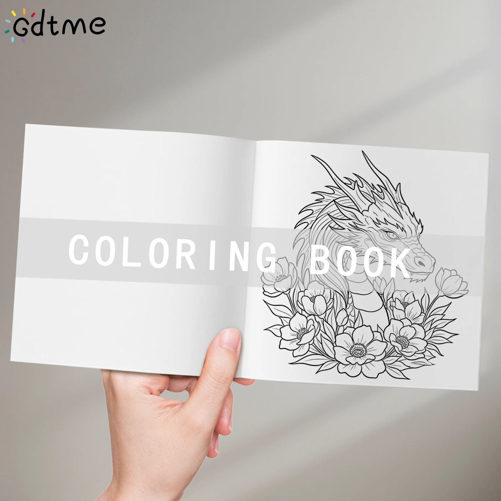 Künstlerisches Drachen-Malbuch, aufwendige und entspannende Designs für Erwachsene, Aktivitätsbuch zur Stresslinderung und Achtsamkeit – Detail 5