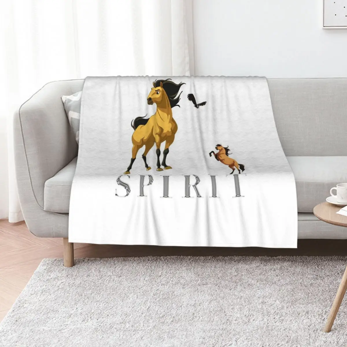 

Spirit Stallion of the Cimarron Classic Throw Blanket Kid'S warm for winter Luxury St Bed linens Blankets