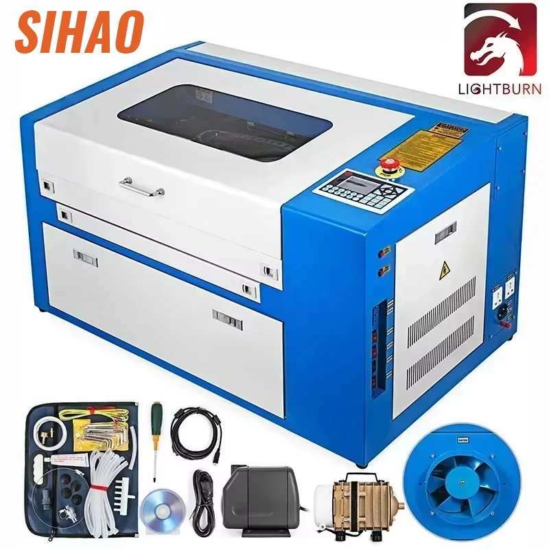 

VEVOR 50W CO2 Laser Engraver & Cutter with Ruida DSP/USB Port - High-Speed Engraving for Acrylic/Wood/Leather